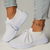 Dame's stricksocke trainer - leichte freizeitschuh