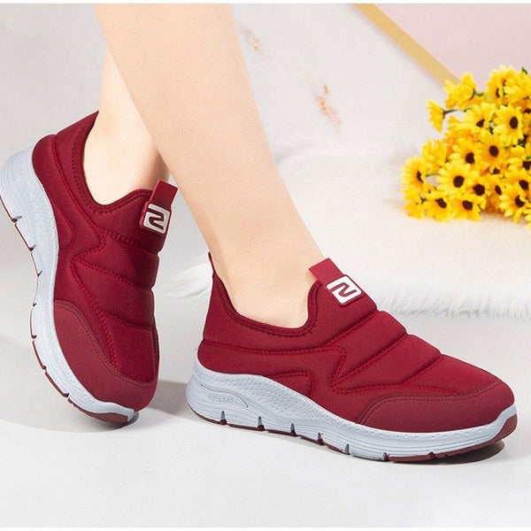 Damen slip-on sportschuhe - luftige und leichte lauf-sneaker