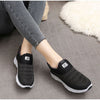 Damen slip-on sportschuhe - luftige und leichte lauf-sneaker