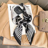 Seidenschal - elegantes schwarz-creme damenaccessoire