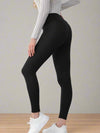 Thermal leggings - hohe taille damen fleece gefütterte hosen