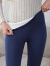Thermal leggings - hohe taille damen fleece gefütterte hosen