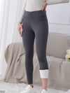 Thermal leggings - hohe taille damen fleece gefütterte hosen
