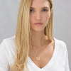 Goutte name anhänger kette - gravierte goldschmuck für frauen