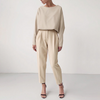 2-teiliges trendiges freizeit-outfit - modisches damenoberteil und hosen