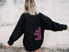 Kapuzensweatshirt - lässiger pullover für damen mit motivierendem print