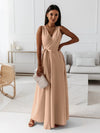 Maxikleid - exquisite abendrobe mit wickeldetail