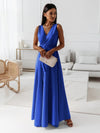 Maxikleid - exquisite abendrobe mit wickeldetail