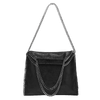 Leder tote bag - elegante schwarze handtasche für damen