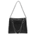 Leder tote bag - elegante schwarze handtasche für damen