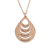 Goutte name anhänger kette - gravierte goldschmuck für frauen