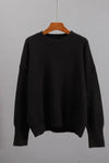 Cashmere pullover - oversized creme damenstricktop