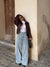 Lässige weitbein jeans - gemütliche damen denim-hosen
