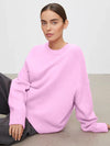 Cashmere pullover - oversized creme damenstricktop