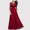 Elegante maxi dress mit spitzen-details für verschiedene anlässe