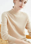 Kaschmirpullover – Damenpullover mit hohem Krage us weichem Kaschmir