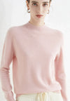 Kaschmirpullover – Damenpullover mit hohem Krage us weichem Kaschmir