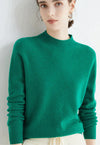 Kaschmirpullover – Damenpullover mit hohem Krage us weichem Kaschmir