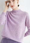 Kaschmirpullover – Damenpullover mit hohem Krage us weichem Kaschmir