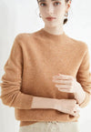 Kaschmirpullover – Damenpullover mit hohem Krage us weichem Kaschmir