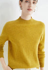 Kaschmirpullover – Damenpullover mit hohem Krage us weichem Kaschmir