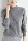 Kaschmirpullover – Damenpullover mit hohem Krage us weichem Kaschmir