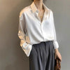 Seidene bluse - stilvolles vintage-shirt