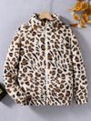 Teddy-fleece halbzip sweatshirt - lässiger damenpullover