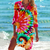 Dämmige tie-dye strandkleid - farbige sommerüberwurf