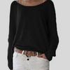 Leichtes langarmshirt – vielseitiges rundhals-damenoberteil