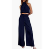 2-teiliger satin-co-ord-anzug – elegante damen bluse und hose