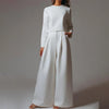 2-teiliges palazzo-ensemble - trendige damen-co-ord kombination