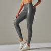 Hochtaillierte lederleggings - trendige, figurbetonte stretchhosen für damen