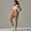 Hochtaillierte lederleggings - trendige, figurbetonte stretchhosen für damen