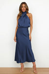 Chic halterneck-kleid - exquisite abendgarderobe für damen