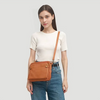 Leder crossbody bag - elegante posttasche für frauen
