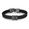 Personalisierbares, graviertes lederarmband für männer - mit deinem namen