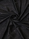 Damen schwarze glitzer schlaghosen - stilvolle, lässige passform