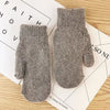 Wollmitten - weiche gestrickte damenhandschuhe