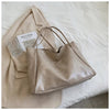 Geräumige leder schultertasche - stylish tote für damen