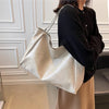 Geräumige leder schultertasche - stylish tote für damen