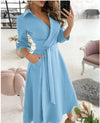 Schmetterlingsdruck-wickelkleid - elegante kleidung für alle anlässe