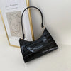 Krokodil-textur handtasche - elegante schultertasche für damen