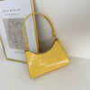 Krokodil-textur handtasche - elegante schultertasche für damen
