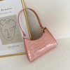 Krokodil-textur handtasche - elegante schultertasche für damen