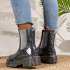 Stylische damen ankle wellies - schicke chelsea boots