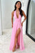 Maxikleid mit seitlichem schlitz - stilvolle abendgarderobe