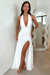 Maxikleid mit seitlichem schlitz - stilvolle abendgarderobe
