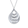 Goutte name anhänger kette - gravierte goldschmuck für frauen