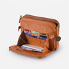 Leder crossbody bag - elegante posttasche für frauen